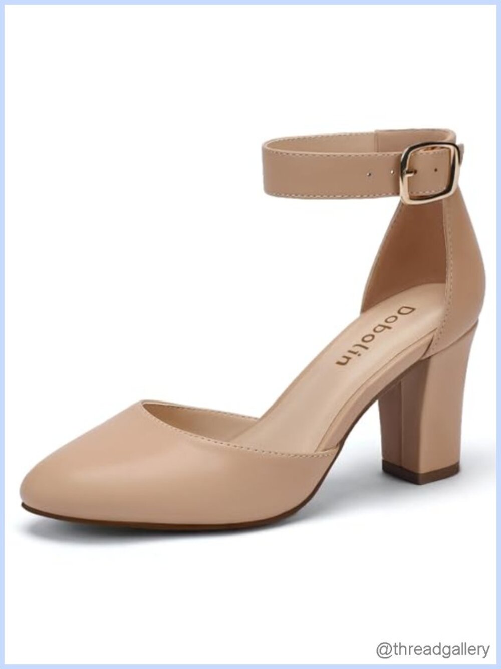 Wide Width Chunky Heels for Women - 3 Inch Block Heel Closed Toe Dress Shoes